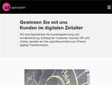 Tablet Screenshot of agencyteam.de